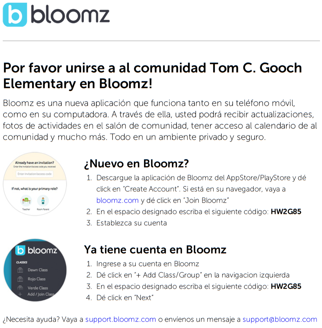 Bloomz instructions